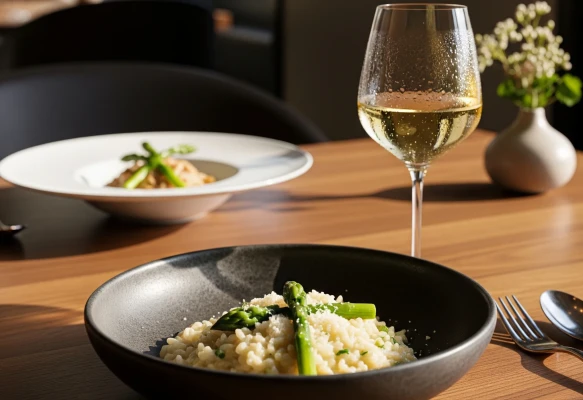 Risotto agli asparagi e bianchi sapidi: il benvenuto alla primavera