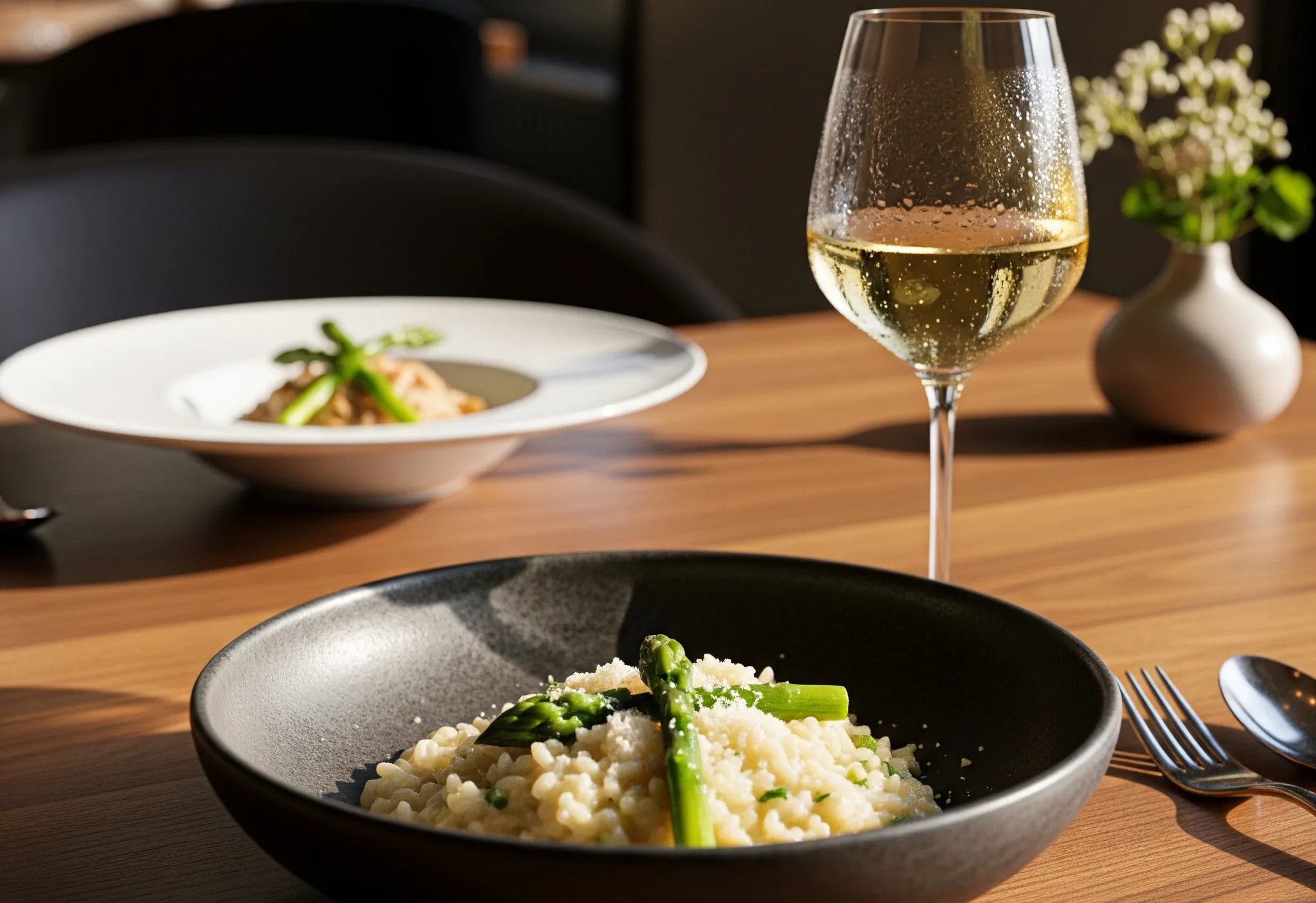 Risotto agli asparagi e bianchi sapidi: il benvenuto alla primavera width=