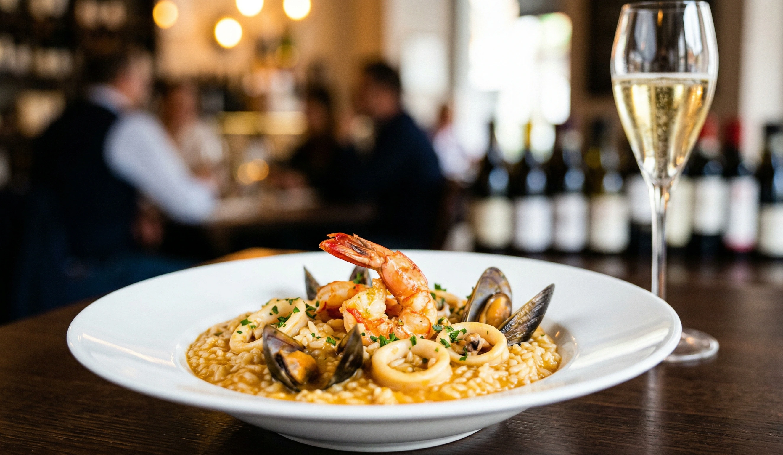 Risotto ai frutti di mare senza glutine: l'eleganza della cucina di pesce width=