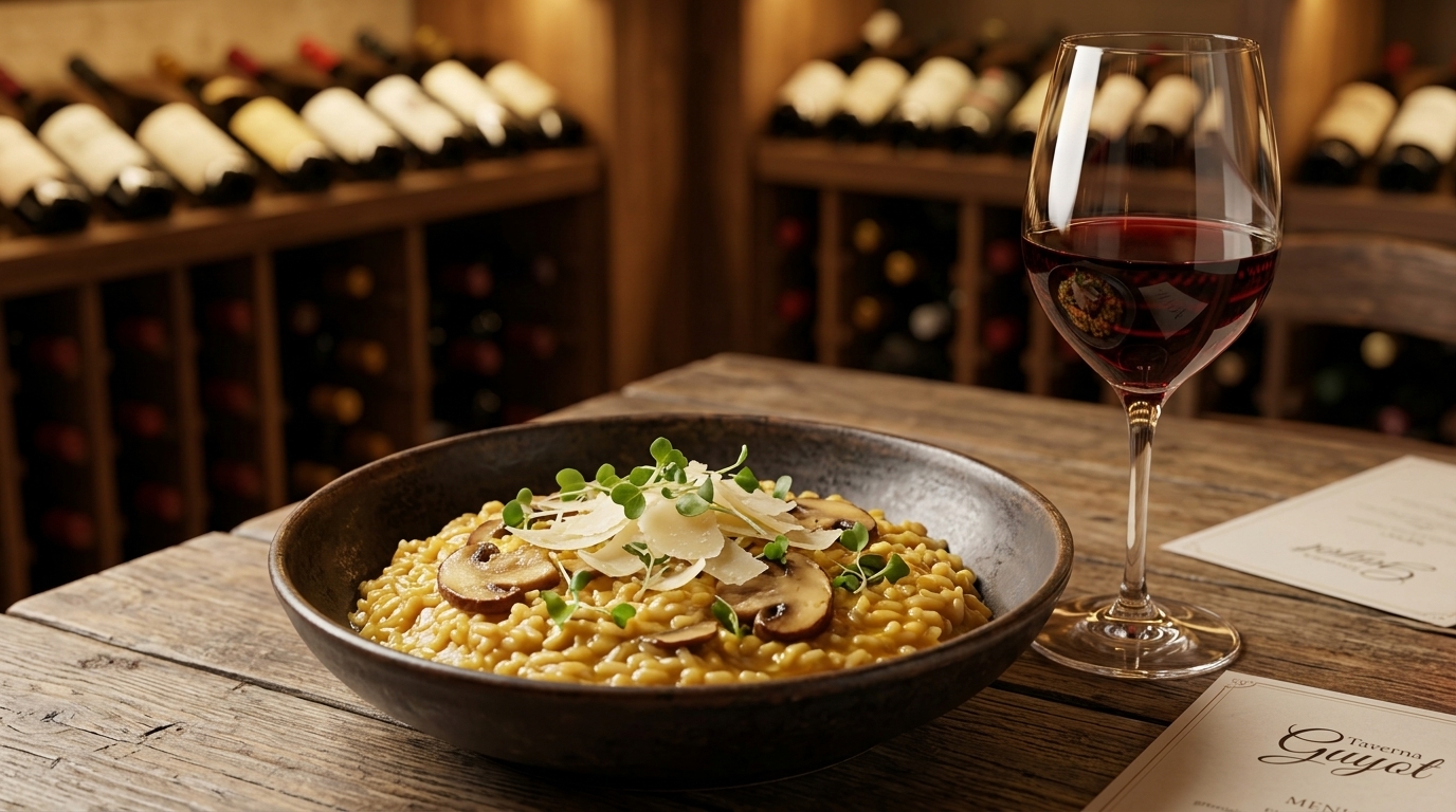 Il re del bosco: risotto ai porcini e l'abbinamento perfetto con il Nebbiolo width=