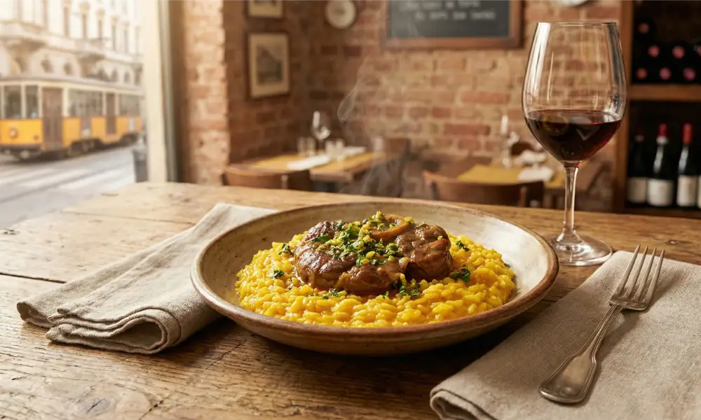 Risotto alla Milanese classico con zafferano